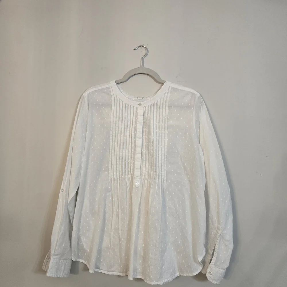 Westport White Textured Blouse - Picture 3 of 6